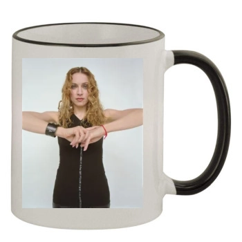 Madonna 11oz Colored Rim & Handle Mug