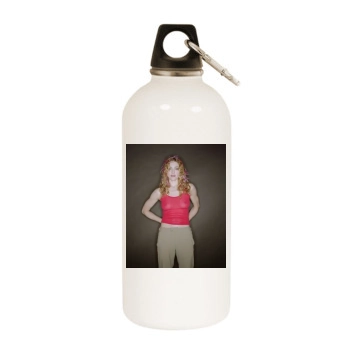 Madonna White Water Bottle With Carabiner