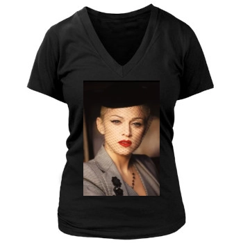 Madonna Women's Deep V-Neck TShirt