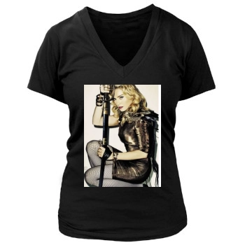 Madonna Women's Deep V-Neck TShirt