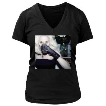 Madonna Women's Deep V-Neck TShirt