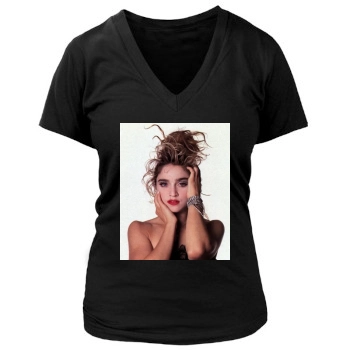 Madonna Women's Deep V-Neck TShirt