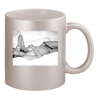 Lucy Liu 11oz Metallic Silver Mug