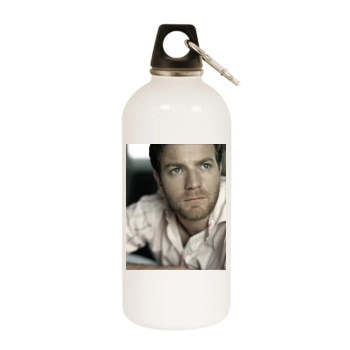 Ewan McGregor White Water Bottle With Carabiner