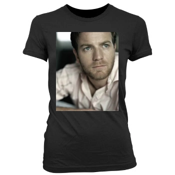 Ewan McGregor Women's Junior Cut Crewneck T-Shirt