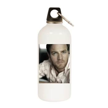 Ewan McGregor White Water Bottle With Carabiner