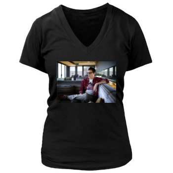 Johnny Knoxville Women's Deep V-Neck TShirt