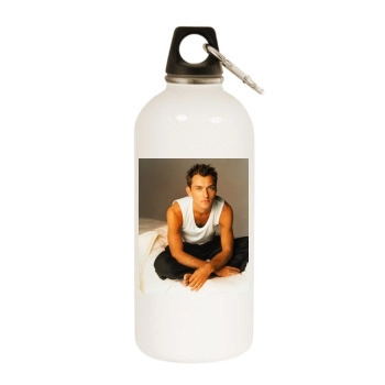 Jude Law White Water Bottle With Carabiner