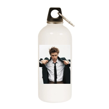 Robert Pattinson White Water Bottle With Carabiner