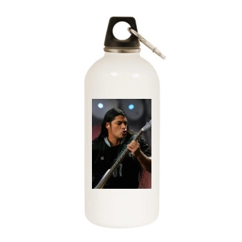 Metallica White Water Bottle With Carabiner