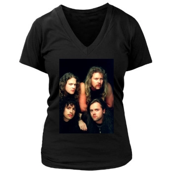 Metallica Women's Deep V-Neck TShirt