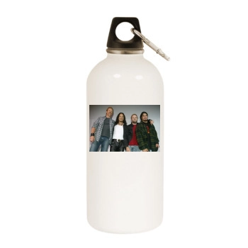 Metallica White Water Bottle With Carabiner