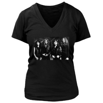 Metallica Women's Deep V-Neck TShirt