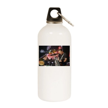 Metallica White Water Bottle With Carabiner