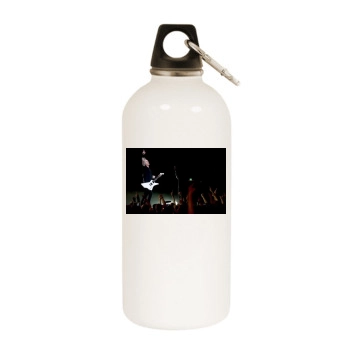 Metallica White Water Bottle With Carabiner