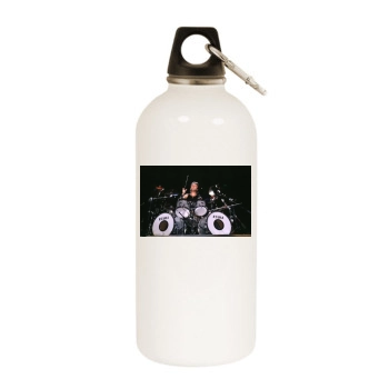 Metallica White Water Bottle With Carabiner