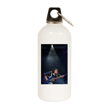 Metallica White Water Bottle With Carabiner