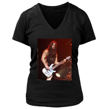 Metallica Women's Deep V-Neck TShirt