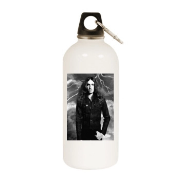 Metallica White Water Bottle With Carabiner