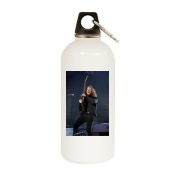 Metallica White Water Bottle With Carabiner