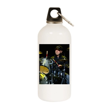 Metallica White Water Bottle With Carabiner