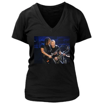 Metallica Women's Deep V-Neck TShirt