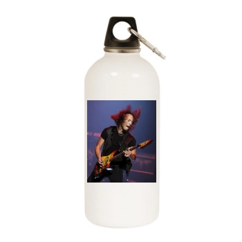 Metallica White Water Bottle With Carabiner