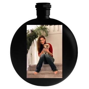 Megan Fox Round Flask