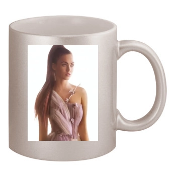 Megan Fox 11oz Metallic Silver Mug