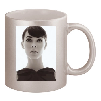 Megan Fox 11oz Metallic Silver Mug