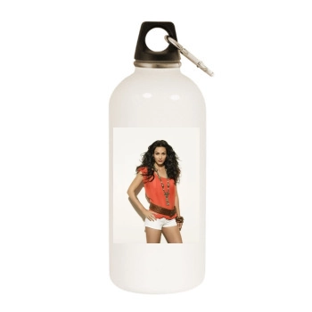 Megan Fox White Water Bottle With Carabiner