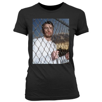 Chris Evans Women's Junior Cut Crewneck T-Shirt