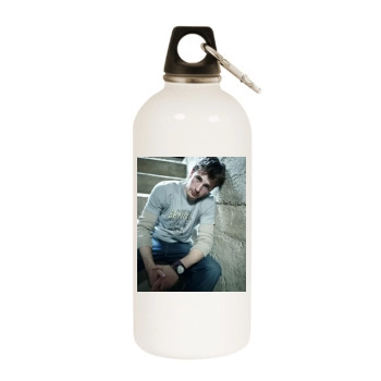 Chris Evans White Water Bottle With Carabiner