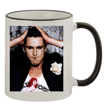 Christian Bale 11oz Colored Rim & Handle Mug