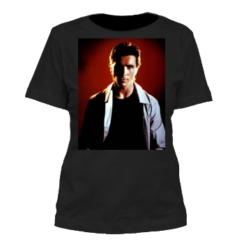 Christian Bale Women's Cut T-Shirt