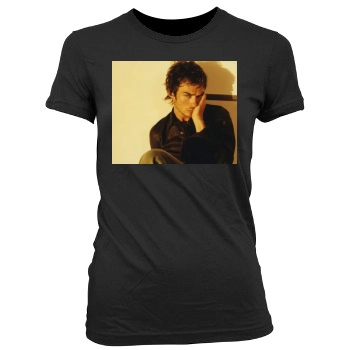 Ian Somerhalder Women's Junior Cut Crewneck T-Shirt