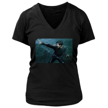 Jake Gyllenhaal Women's Deep V-Neck TShirt