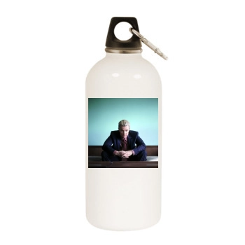 James Marsters White Water Bottle With Carabiner