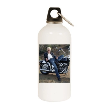 James Marsters White Water Bottle With Carabiner