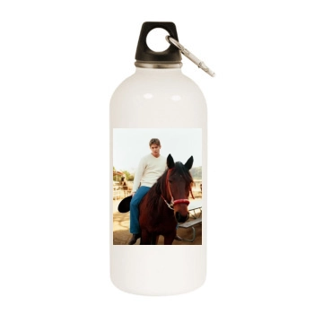 Jensen Ackles White Water Bottle With Carabiner