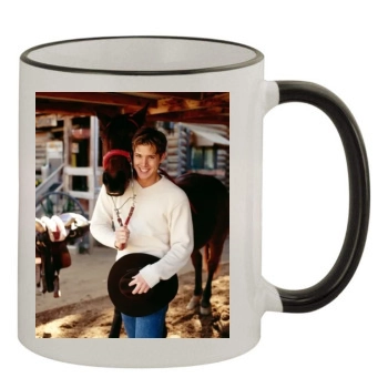 Jensen Ackles 11oz Colored Rim & Handle Mug