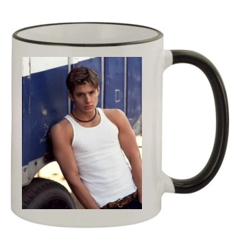 Jensen Ackles 11oz Colored Rim & Handle Mug