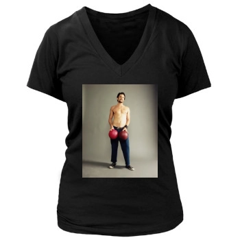 Johnny Knoxville Women's Deep V-Neck TShirt