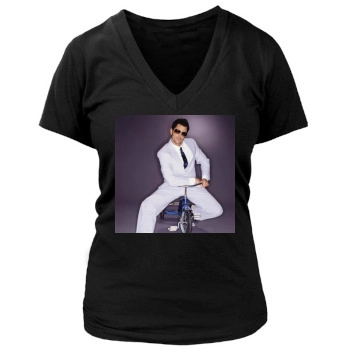 Johnny Knoxville Women's Deep V-Neck TShirt