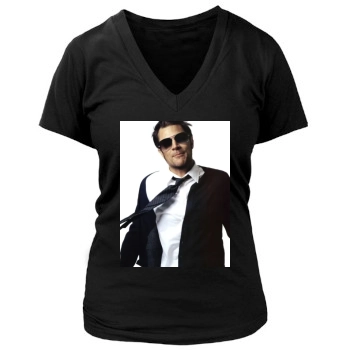 Johnny Knoxville Women's Deep V-Neck TShirt