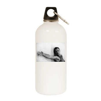 Jude Law White Water Bottle With Carabiner