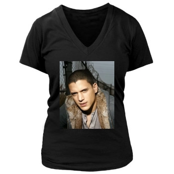 Wentworth Miller Women's Deep V-Neck TShirt