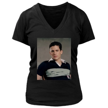 Wentworth Miller Women's Deep V-Neck TShirt