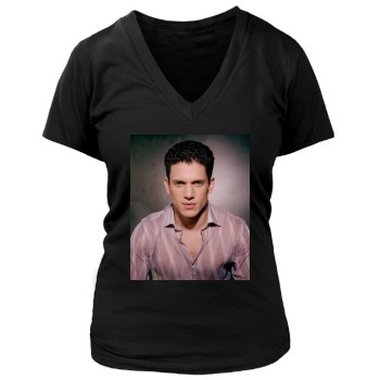 Wentworth Miller Women's Deep V-Neck TShirt