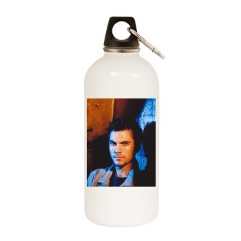 Wes Bentley White Water Bottle With Carabiner